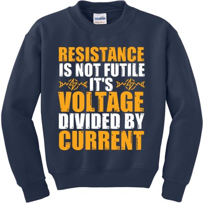 Funny Electrical Engineer Jokes Resistance Formula Kids Sweatshirt