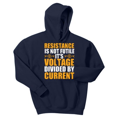 Funny Electrical Engineer Jokes Resistance Formula Kids Hoodie