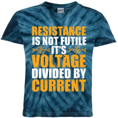 Funny Electrical Engineer Jokes Resistance Formula Kids Tie-Dye T-Shirt