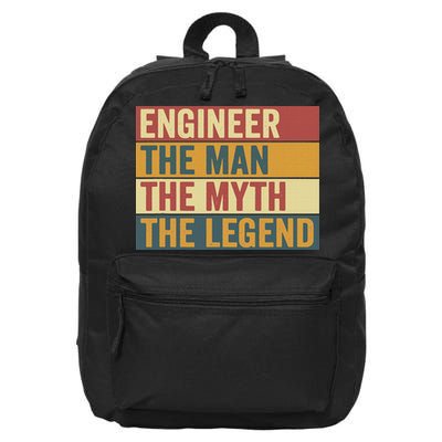 Funny Engineer Engineering Legend Saying 16 in Basic Backpack