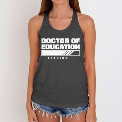 Future Edd Ed.D Loading Doctor Of Education Loading Women's Knotted Racerback Tank