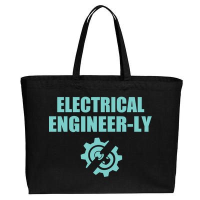 Funny Electrical Engineer Student Nearly Engineer Major Pun Funny Gift Cotton Canvas Jumbo Tote