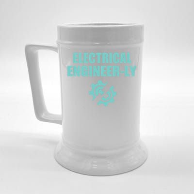 Funny Electrical Engineer Student Nearly Engineer Major Pun Funny Gift Beer Stein