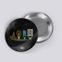 Funny Electrician Engineer Light Bulb Electricity Button