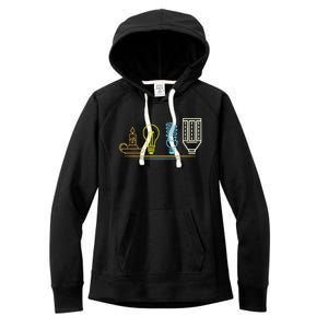 Funny Electrician Engineer Light Bulb Electricity Women's Fleece Hoodie