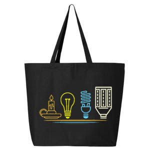 Funny Electrician Engineer Light Bulb Electricity 25L Jumbo Tote