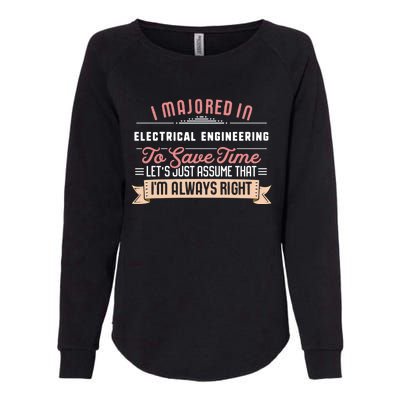 Funny Electrical Engineering Major Studengift Graduation Gift Womens California Wash Sweatshirt