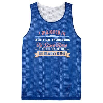 Funny Electrical Engineering Major Studengift Graduation Gift Mesh Reversible Basketball Jersey Tank