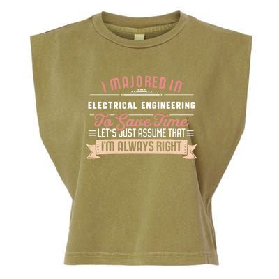 Funny Electrical Engineering Major Studengift Graduation Gift Garment-Dyed Women's Muscle Tee