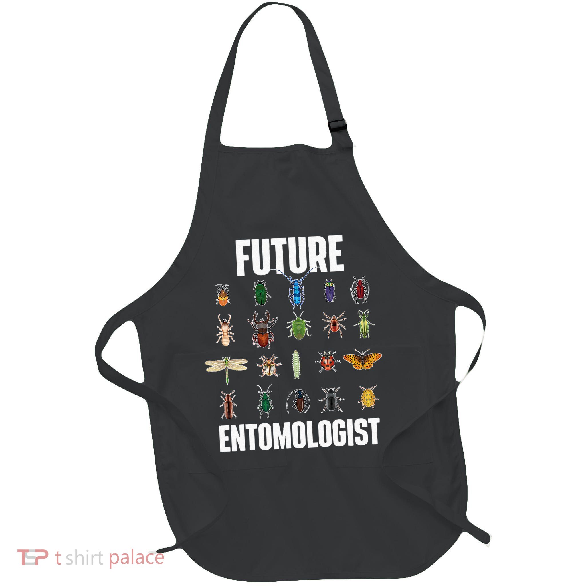 Future Entomologist Entomology Insect Lover Bug Collector Full-Length Apron With Pockets
