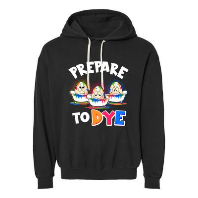 Funny Easter Eggs Prepare To Dye Garment-Dyed Fleece Hoodie