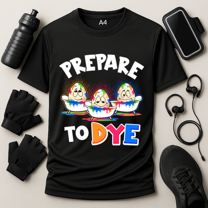Funny Easter Eggs Prepare To Dye Performance Shirt