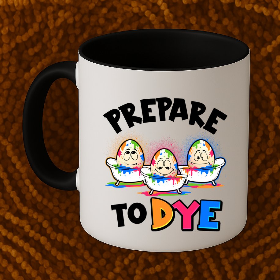 Funny Easter Eggs Prepare To Dye Mug
