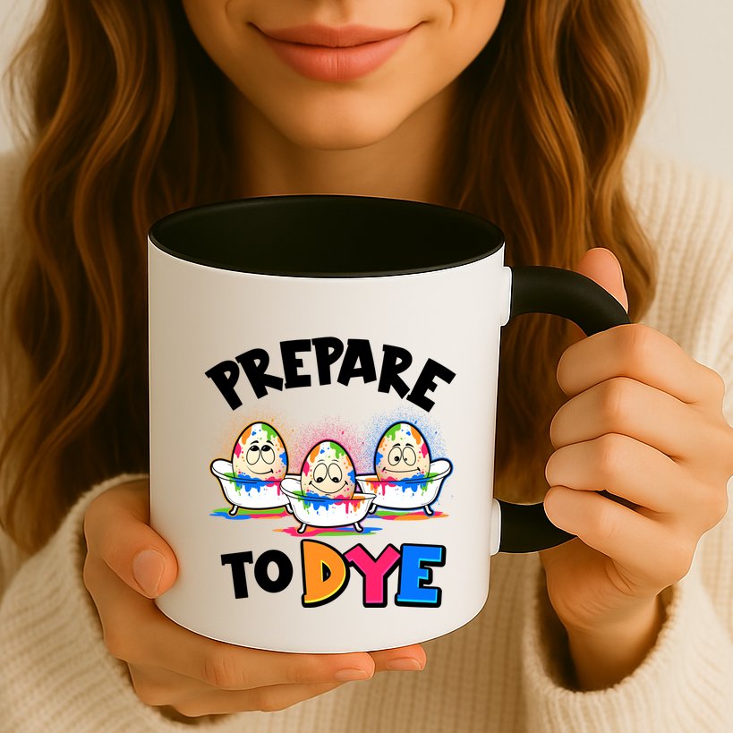 Funny Easter Eggs Prepare To Dye Mug