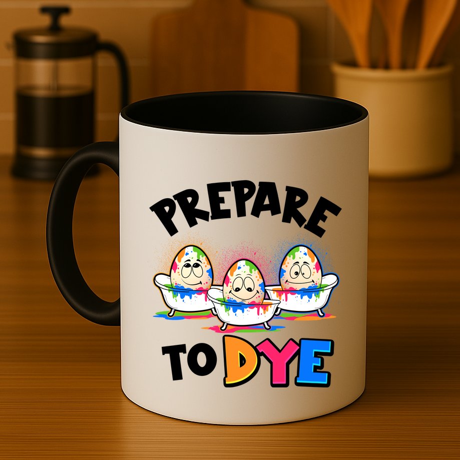 Funny Easter Eggs Prepare To Dye Mug