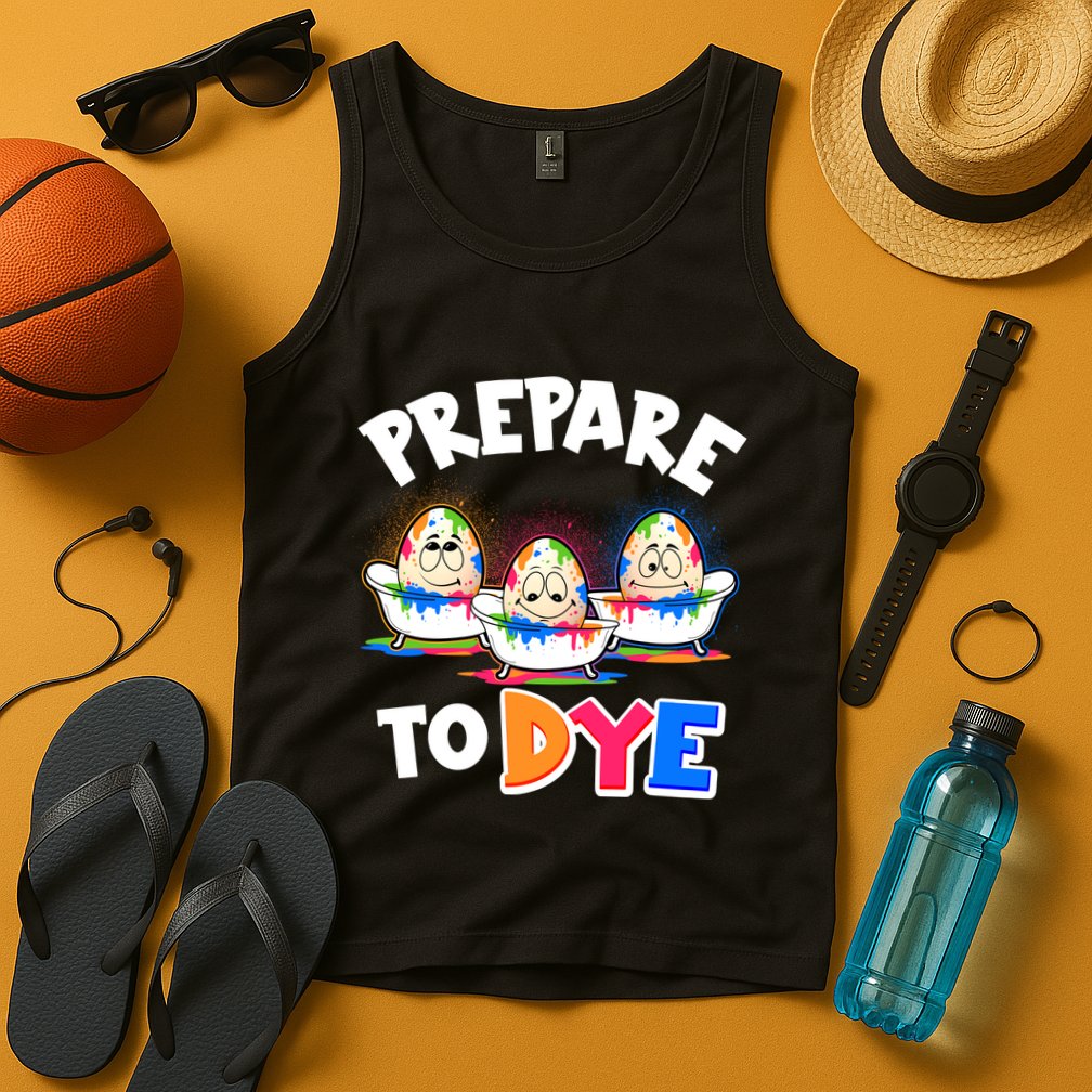 Funny Easter Eggs Prepare To Dye Tank Top