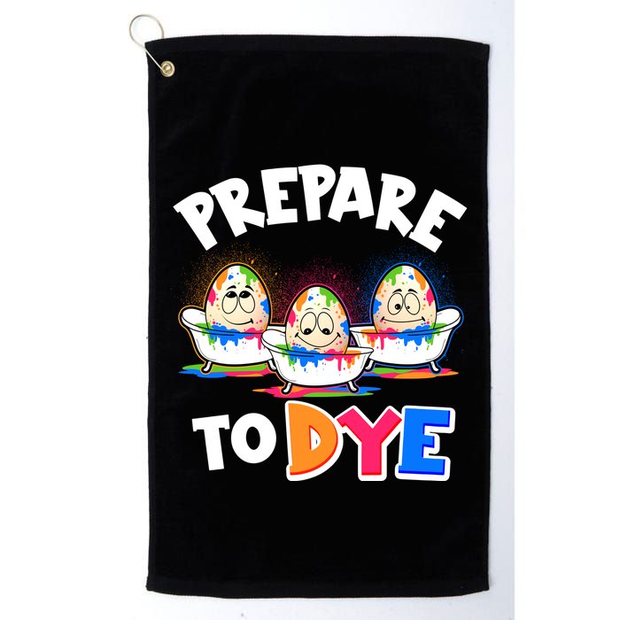 Funny Easter Eggs Prepare To Dye Golf Towel