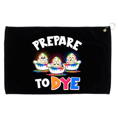 Funny Easter Eggs Prepare To Dye Grommeted Golf Towel