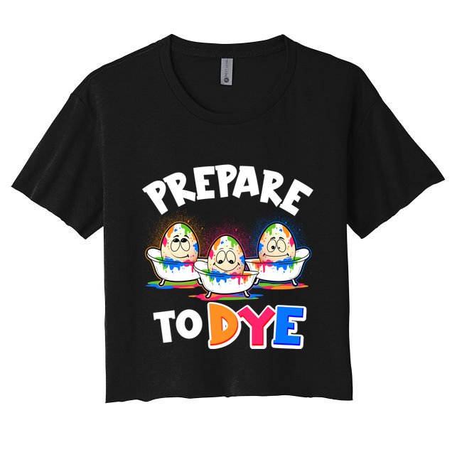 Funny Easter Eggs Prepare To Dye Crop Top