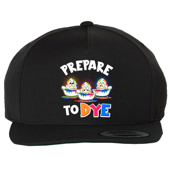 Funny Easter Eggs Prepare To Dye Wool Snapback Cap