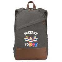 Funny Easter Eggs Prepare To Dye Cotton Canvas Backpack