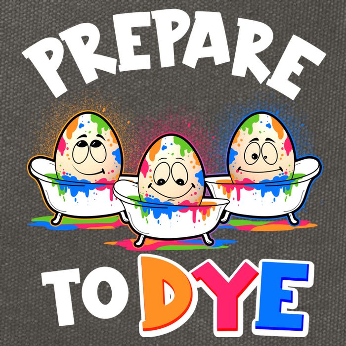 Funny Easter Eggs Prepare To Dye Cotton Canvas Backpack
