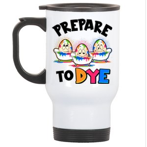 Funny Easter Eggs Prepare To Dye Stainless Steel Travel Mug