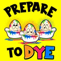 Funny Easter Eggs Prepare To Dye Women's V-Neck T-Shirt