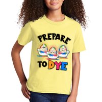 Funny Easter Eggs Prepare To Dye Kids T-Shirt