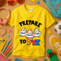 Funny Easter Eggs Prepare To Dye Kids T-Shirt