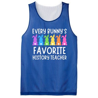 Funny Easter Every Bunnys Favorite History Teacher Cute Gift Mesh Reversible Basketball Jersey Tank