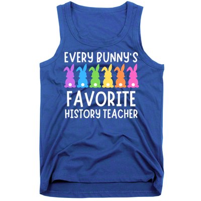 Funny Easter Every Bunnys Favorite History Teacher Cute Gift Tank Top