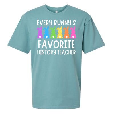 Funny Easter Every Bunnys Favorite History Teacher Cute Gift Sueded Cloud Jersey T-Shirt