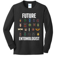 Future Entomologist Entomology Insect Lover Bug Collector Kids Long Sleeve Shirt