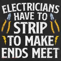 Funny Electrician Electrician Electrical Tools 7 Panel Mesh Trucker Snapback Hat