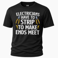 Funny Electrician Electrician Electrical Tools Cooling Performance Crew T-Shirt