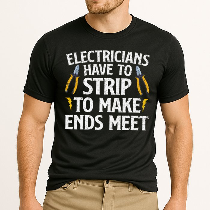 Funny Electrician Electrician Electrical Tools Cooling Performance Crew T-Shirt