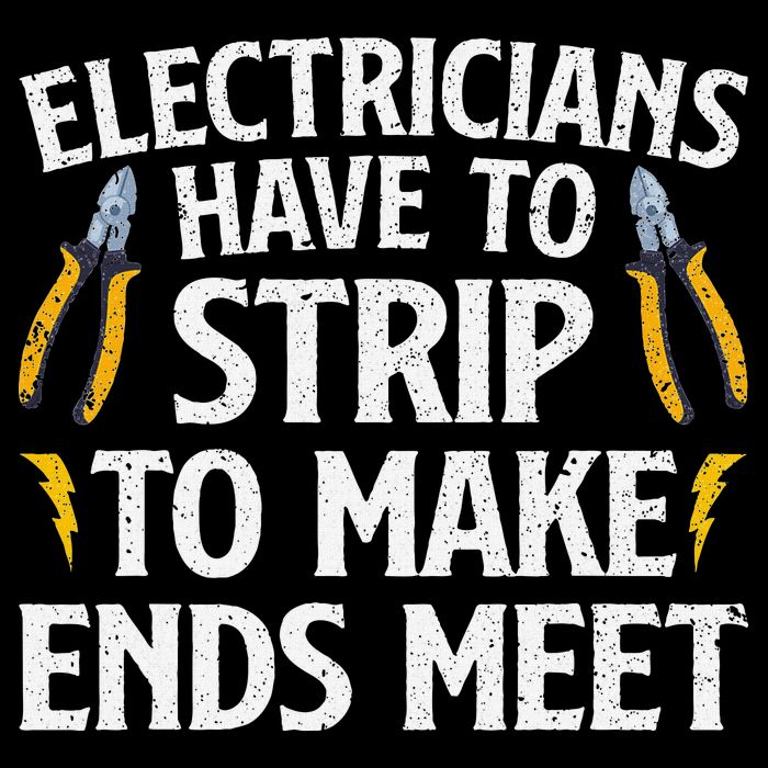 Funny Electrician Electrician Electrical Tools Cooling Performance Crew T-Shirt