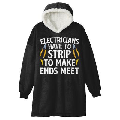 Funny Electrician Electrician Electrical Tools Hooded Wearable Blanket