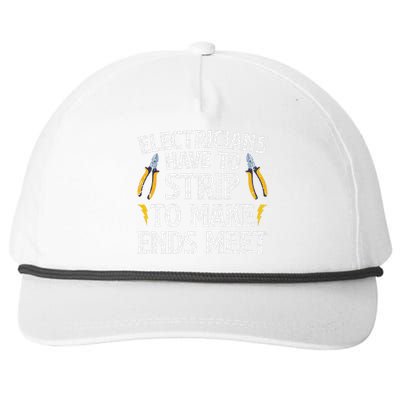 Funny Electrician Electrician Electrical Tools Snapback Five-Panel Rope Hat