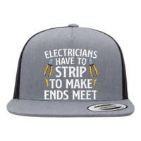 Funny Electrician Electrician Electrical Tools Flat Bill Trucker Hat