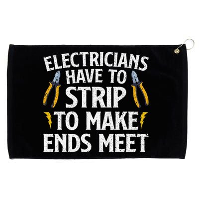 Funny Electrician Electrician Electrical Tools Grommeted Golf Towel