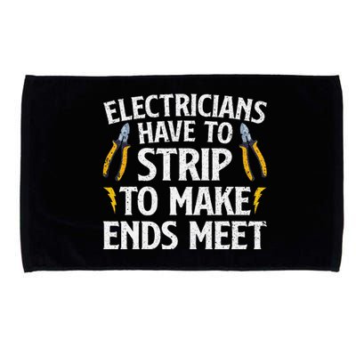 Funny Electrician Electrician Electrical Tools Microfiber Hand Towel