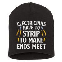 Funny Electrician Electrician Electrical Tools Short Acrylic Beanie