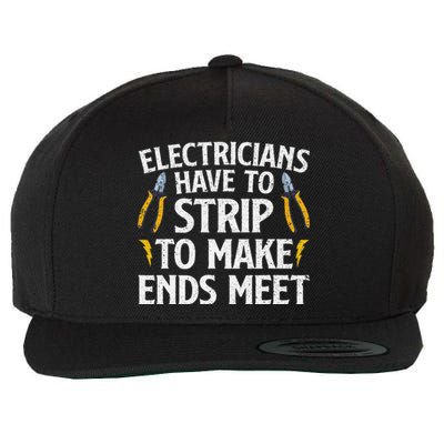 Funny Electrician Electrician Electrical Tools Wool Snapback Cap