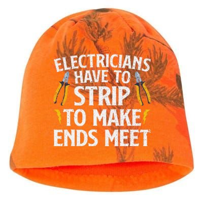 Funny Electrician Electrician Electrical Tools Kati - Camo Knit Beanie