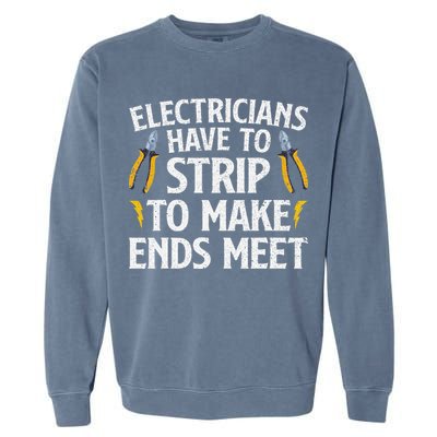 Funny Electrician Electrician Electrical Tools Garment-Dyed Sweatshirt