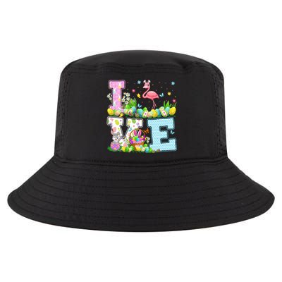 Flamingo Easter Egg Hunt Funny Love Flamingo Easter Sunday Gift Cool Comfort Performance Bucket Hat