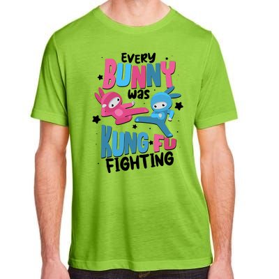 Funny Easter Every Bunny Was Kung Fu Fighting Adult ChromaSoft Performance T-Shirt