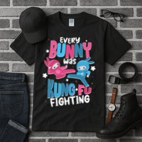 Funny Easter Every Bunny Was Kung Fu Fighting Tall T-Shirt